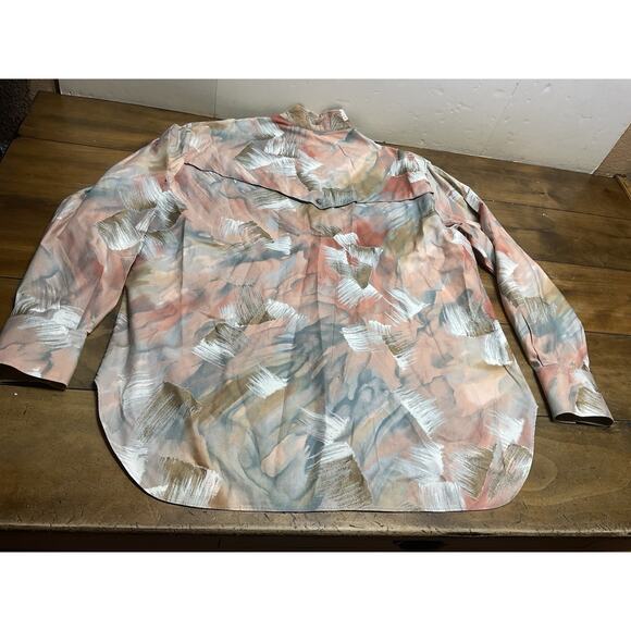 Vintage Mo Betta Shirt Mens L/XL Abstract Western Button Up - Picture 11 of 12